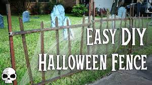 A place to visit, collect and share ideas on ways to decorate your home on a shoe string budget. Diy Halloween Props Super Easy Cemetery Fence Youtube