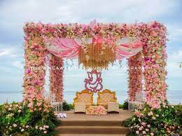 27 Latest Floral Mandap Designs For An Enchanting Wedding Decor Wedding Stage Decorations Outdoor Wedding Decorations Wedding Background Decoration