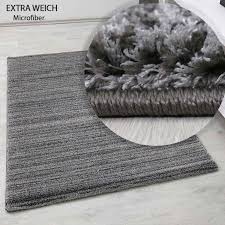 Teppich weich super soft wohnzimmer. Moderner Wohnzimmer Teppich Extra Weich Mikrofaser Spezial Melierung Grau Vimoda Homestyle
