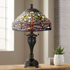 Related:tiffany style table lamps tiffany style lamp shades tiffany style lamps dragonfly tiffany style lamps used tiffany style stained glass table desk bedside home decor lamps lamp light uk. Dragonfly Tiffany Style Antique Bronze Table Lamp 2c474 Lamps Plus