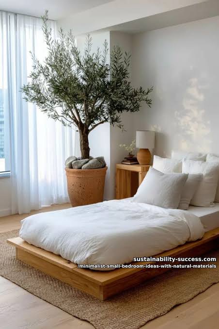 15 Minimalist Small Bedroom Ideas with Natural Materials
