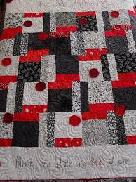 What Is Black And White And Red All Over Black And White And Red All Over Black And White Quilts Circle Quilts Red Quilts