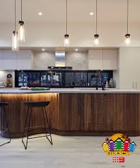 This rustic 3 light linear chandelier incorporates natural elements of wood and metal to create a subtle and aesthetic. Beacon Lighting How To Create The Block Kitchens In Your Own Home