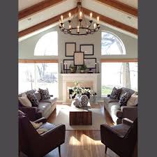 Wall Grouping Of Overlapping Frames Above Fireplace Gives Depth And Intere Living Room Furniture Arrangement Farm House Living Room Country Living Room Design