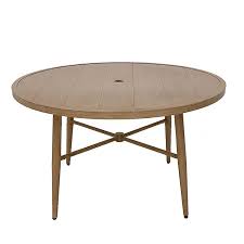 It's crafted from a mix of solid and engineered wood in a light brown and espresso hue that blends in easily with any color palette. Bee Willow Home Nantucket Round Dining Table In Natural Bed Bath Beyond