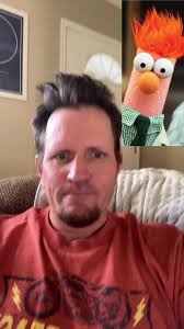 I feel like I am starting to look like a muppet! Particularly Beaker. How  can I get orange hair now? #muppet #beaker #hair #CapCut