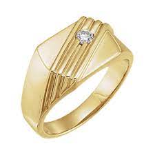 Shop with afterpay on eligible items. Gold Gents Diamond Ring