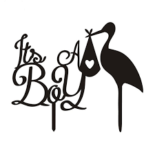 Black And White Birthday Cake Clipart Baby S Happy Birthday Cake Flags It S A Boy Black White Acrylic Cake Toppers For Newborns Birthda Happy Birthday Cakes Birthday Party Cake Acrylic Cake Topper