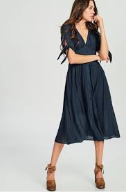 Navy Short Sleeve Midi Dress Midi Short Sleeve Dress Boho Navy Dress Boho Dress Short