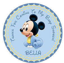 See more ideas about baby shower stickers, baby shower, custom stickers. Amazon Com Mickey Mouse Baby Shower Stickers Handmade