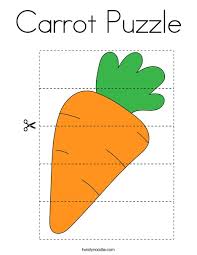 It's large enough to print on a full sheet of paper and is easy to color. Carrot Puzzle Coloring Page Twisty Noodle