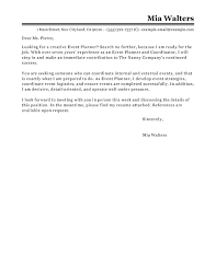 Naming the hiring manager in your cover letter can help your resume get noticed and might even lead to an interview. Event Coordinator Cover Letter