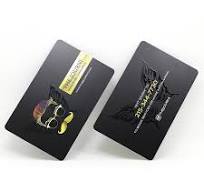 Spot UV Membership Card Elegant Matte Black Plastic Card ...