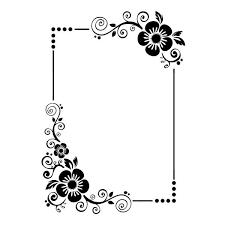 Stickers Cadre Fleur Pas Cher France Stickers Floral Border Design Floral Design Drawing Page Borders Design