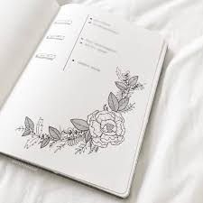 June monthly cover with flowers. 70 Incredibly Pretty Floral Bullet Journal Spreads My Inner Creative