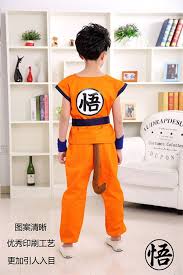 Child Dragon Ball Z Son Kids Cos Costume Cosplay Anime Suits Top Pant Belt Tail Kids Cos Costume Kids Fashion Boy Outfits Kids Outfits