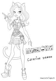 Catty noir monster high coloring pages. Google Monster High Coloring Pages