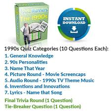 Read on for some hilarious trivia questions that will make your brain and your funny bone work overtime. The 1990s Quiz