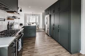 Modern Olive Green Kitchen Before After Olive Green Kitchen Green Kitchen Basement Remodeling