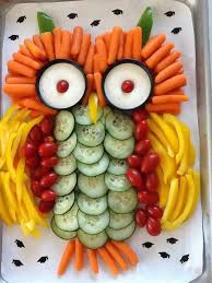 Decorative Food Tray Owl Gemusesticks Mit Dip Kinder Geburtstag Essen Fingerfood Kindergeburtstag