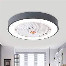 It's not so much a matter of design and function as of testing and experience. Baycheer Acrylic Circle Semi Flush Mount Lighting Led Ceiling Fan Lamp With Remote Control 3 Light Color Changeable Enclosed Fandelier Lamp For Living Room Kitchen Kids Room Hall Grey Amazon Com
