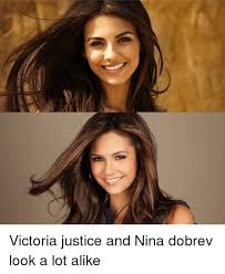 Scene where she does the back flip into the lake. Victoria Justice And Nina Dobrev Look A Lot Alike Meme On Me Me