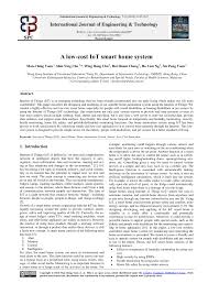 Faced with disruptions to work plans and work habits, we had to quickly adopt teleconferencing platforms and online tools to maintain lines of communication and build new streams of work with colleagues and external partners. Pdf A Low Cost Iot Smart Home System