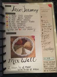 Happy Planner Recipe Recipe Book Design Scrapbook Recipe Book Recipe Book Diy