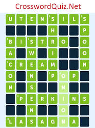 This free list of crossword answers for crossword clues is to help you get an edge over your competition. Restaurants Level 8 Crossword Quiz Net