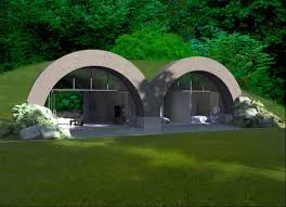 It's inspired by the superadobe building technics. Baldwin O Bryan Architects Earth Sheltered House Earth Sheltering Energy Efficient Houses