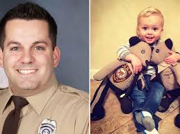 Slain police officer's son gifted with teddy bears sewn from father's  uniform