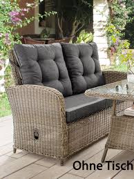 Es gibt ausführungen für 2 oder für 3 personen mit unterschiedlichen maßen. Destiny Loungesofa Merano Grau Lounge Sofa Bank Sofabank Polyrattan Lounge Style Moebel