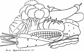 Gambar sayur mayur untuk diwarnai. Gambar Mewarnai Untuk Anak Anak Sketsa Buku Mewarnai Gambar