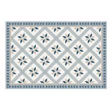 Fliesen teppich teppich flur teppich ideen schöne teppiche flur gestalten holzbank eingang wohnzimmer ideen heim. Matteo Bodenmatte Vinyl Bedruckt 60 X 90 Cm Fliesendesign Blau Contento