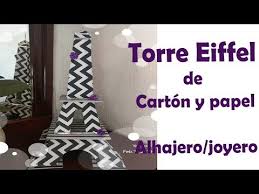 Hicimos la piñata entre mi esposo. Torre Eiffel De Carton Y Papel Para Alhajero Joyero Decoracion By Mujeres Felices Por Sandra Ponce