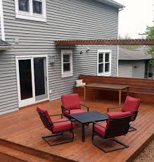 A deck is a wooden platform raised above the ground (maybe only a few inches) and without a roof. Difference Between Porch Patio Deck Balcony Veranda Designing Idea