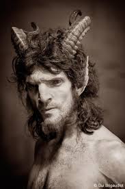 Image Collection 5 Fantasy Half Human Characters This Satyr Has Very Intense Eye Lenses Satyre Portrait Noir Et Blanc Faune