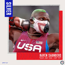 Saunders, who is competing in the shot put, donned a joker mask as. Sod2l5sfjucm