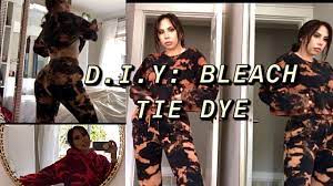 Tie dyeing is a fun way to give new life to clothes, but darker colors don't always take dye very well. Diy Bleach Tie Dye Sweat Suits Hoodie Youtube