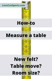 Every pool table must have an accurate play surface measurement that is not the overall table size. How To Measure A Pool Table Accurately Felt Or Cover Lovecuesports