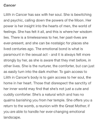 Sooner or later you will need to make. What Is Lilith In Cancer