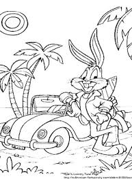 Easy owl s for kidsc32f. Looney Tunes Coloring Page Bugs Bunny Beach All Kids Network