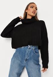 Codes promo, ventes flash, livraison offerte, trouvez le produit de vos rêves à prix réduit ! Pull Court Noir A Col Roule Et Manches Chauve Souris Missguided