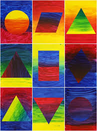 These Primary Colour Gradients Were Painted By Year 5 And 6 Students The Process Is Simple But The Results Ar Art Theory Color Theory Painting Elements Of Art