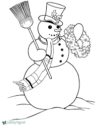Click a snowman coloring pages image below to go to the printable snowman coloring pages. Snowman Coloring Pages