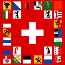 Durch die hohen berge in der schweiz verlaufen die grenzen der kantone teilweise etwas eigenartig, dafür haben sie. Kombifahnen Schweiz Und 26 Kantone