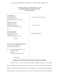 IN THE UNITED STATES DISTRICT COURT FOR THE DISTRICT OF MARYLAND (Northern  Division) STEVEN BELT 5821 Norham Drive Class/Collec