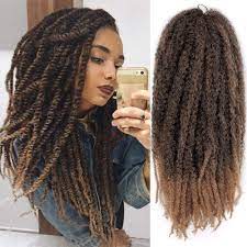 Hair is full and soft, and easy to. Smart Braid 18inch Marley Braids Synthetic Afro Kinky Curl Crochet Braid Yaki Ombre Braiding Hair Extensions Bulk Black Brown Marley Braids Aliexpress