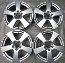 Our wheel fitment chart for mercedes benz vehicles lists the majority of mercedes' past and present vehicle range against the wheels and tyres that will fit each model, and their offsets. 4 Mercedes Benz Alloy Wheels Rims 7j X 17 Et48 5 C Class W205 C205 A2054010400 Ebay