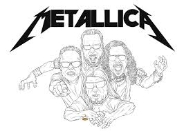 Crayons, markers, pencils, sharpeners and extra! Metallica Colouring Pages Metallica Kleurplaten